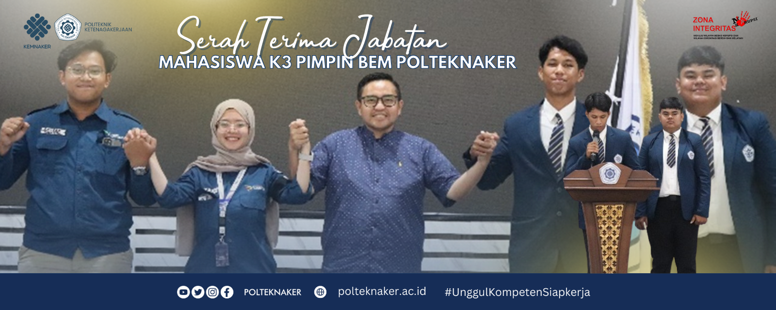 Mahasiswa K3 Pimpin BEM Polteknaker: Tongkat Estafet Beralih dari Kabinet Akselerasi Perubahan ke Kabinet Eskalasi Aksi