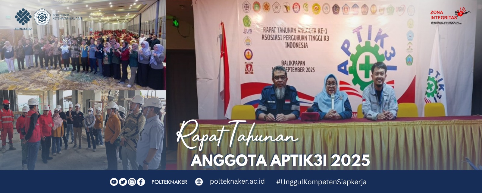 Politeknik Ketenagakerjaan Melalui Keanggotaan Prodi K3 Berpartisipasi dalam Rapat Tahunan Anggota APTIK3I 2025
