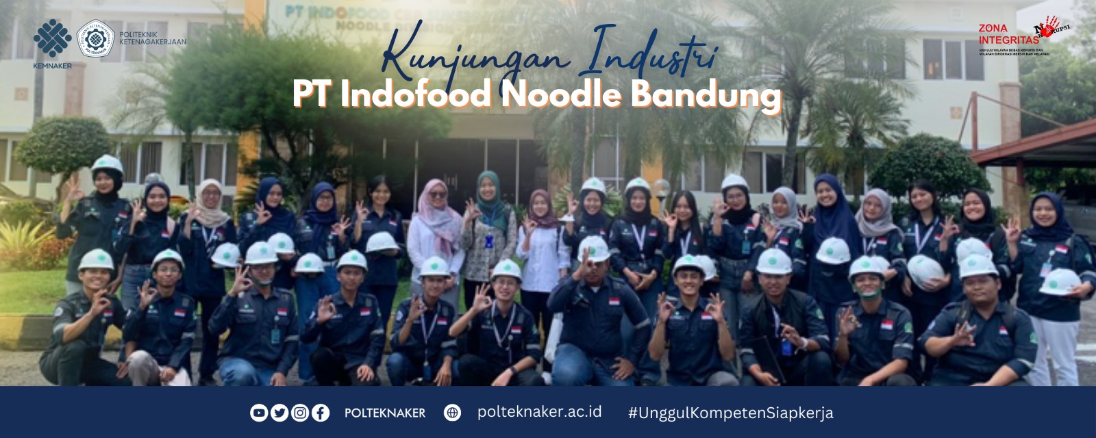 Prodi K3 Polteknaker Laksanakan Kunjungan Industri ke PT Indofood Noodle Bandung