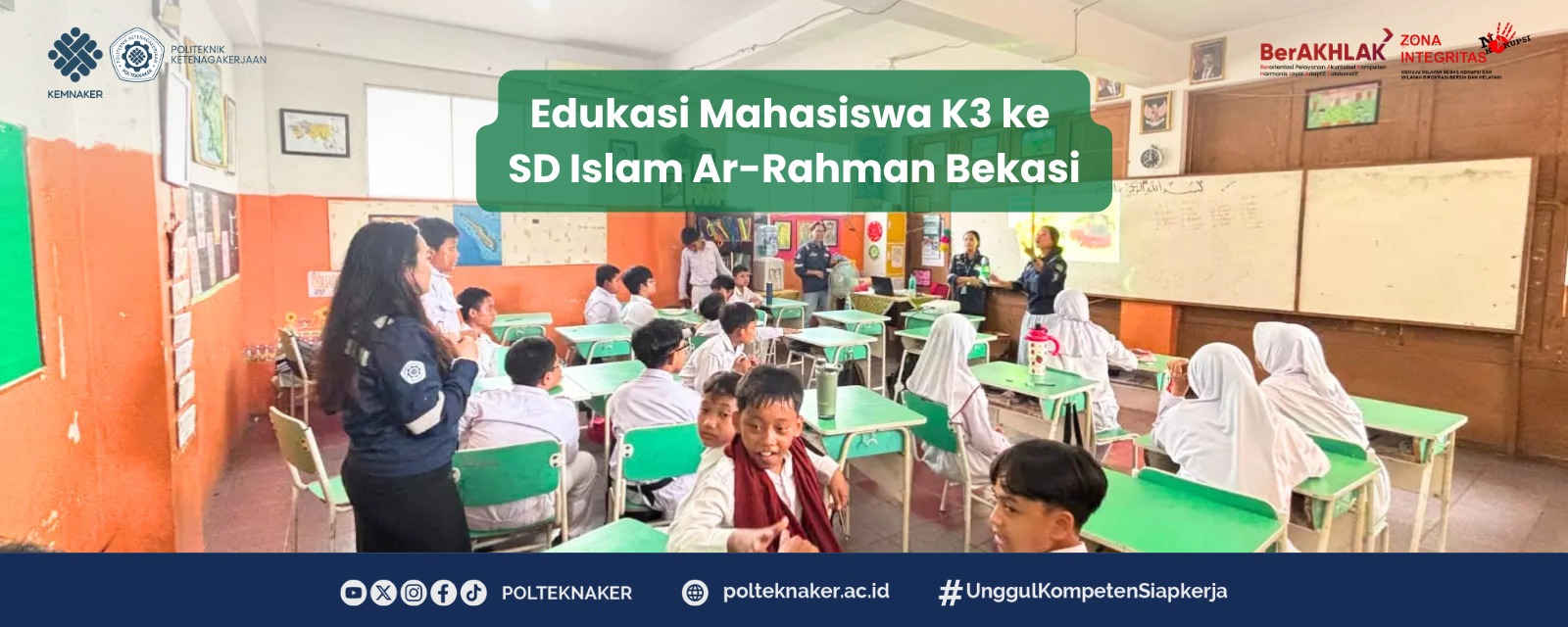 Mahasiswa K3 Edukasi Siswa SD Islam Ar-Rahman Bekasi soal PHBS