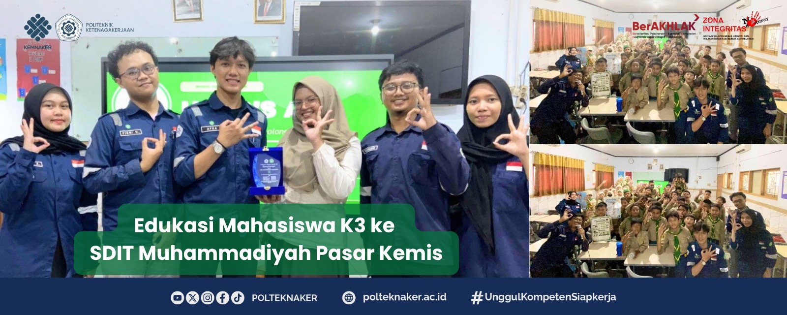 Hero’s Aid: Mahasiswa Polteknaker Edukasi Keterampilan Dasar P3K kepada 52 Siswa SDIT Muhammadiyah Pasar Kemis