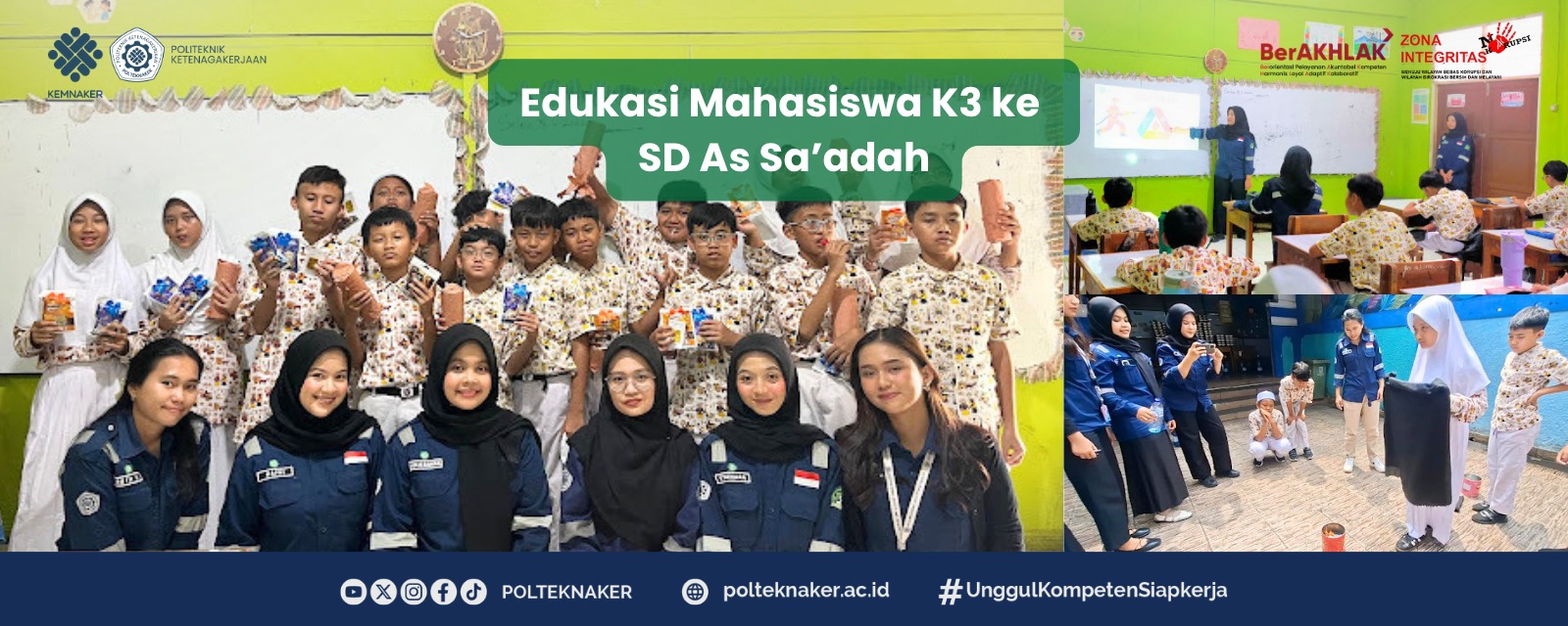 Project Based Learning Sistem Informasi K3 Terkait Sosialisasi Awareness Kebakaran Dan Gempa Bumi Di Sekolah Dasar As Sa’adah